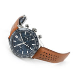 Buy Shop Tag Heuer Carrera Automatic Chronograph Blue Dial Brown Leather Strap Watch for Men - CBN2A1A.FC6537 USA Online