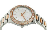 Buy Shop Michael Kors Liliane Quartz Mother of Pearl White Dial Two Tone Steel Strap Watch For Women - MK1048 USA Online