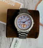 Buy Shop Michael Kors Madelyn Quartz Blue Dial Silver Steel Strap Watch For Women - MK6286 USA Online