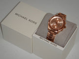 Buy Shop Michael Kors Briar Quartz Rose Gold Dial Rose Gold Steel Strap Watch For Women - MK6465 USA Online