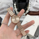 Buy Shop Emporio Armani Gianni T Bar Quartz Rose Gold Dial Rose Gold Steel Strap Watch For Women - AR11342 USA Online