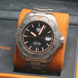 Tag Heuer Aquaracer Bamford Automatic Black Dial Grey Steel Strap Watch for Men - WAY208F.BF0638