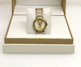 Buy Shop Versace Mini Virtus Quartz White Dial Gold Steel Strap Watch For Men - VET300221 USA Online
