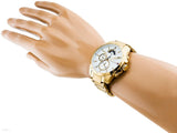 Buy Shop Tommy Hilfiger Iconic Quartz White Dial Gold Steel Strap Watch for Men - 1791538 USA Online