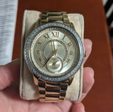 Buy Shop Michael Kors Madelyn Quartz Gold Dial Gold Steel Strap Watch For Women - MK6287 USA Online