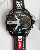 Buy Shop Diesel Mr. Daddy 2.0 Quartz Black Dial Black Nylon Strap Watch For Men - DZ7433 USA Online