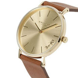 Buy Shop Coach Perry Gold Dial Brown Leather Strap Watch for Women - 14503331 USA Online