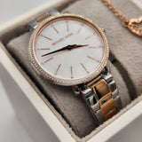 Buy Shop Michael Kors Pyper Quartz Mother of Pearl White Dial Two Tone Steel Strap Watch For Women - MK1066 USA Online