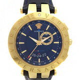 Buy Shop Versace Race GMT Blue Dial Blue Leather Strap Watch For Men - 29G70D282 USA Online