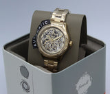 Buy Shop Fossil Rye Automatic Skeleton Gold Dial Gold Steel Strap Watch for Women - BQ3755 USA Online
