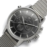 Buy Shop Tommy Hilfiger Harrison Quartz Grey Dial Silver Mesh Bracelet Watch for Men - 1790877 USA Online