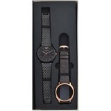 Buy Shop Emporio Armani Interchangeable Black Dial Black Steel Strap Watch For Men - AR80021 USA Online