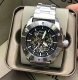 Buy Shop Fossil Modern Machine Automatic Silver Dial Silver Steel Strap Watch for Men - ME3081 USA Online