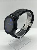 Buy Shop Movado Bold TR90 Black Dial Black Leather Strap Watch For Men - 3600307 USA Online