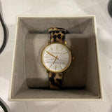 Buy Shop Michael Kors Pyper Three-Hand White Dial Cheetah Print Leather Strap Watch for Women - MK4751 USA Online