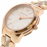 Buy Shop Michael Kors Runway Mercer Mother of Pearl White Dial Two Tone Steel Strap Watch For Women - MK6674 USA Online
