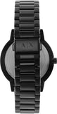 Armani Exchange Cayde Multicolor Dial Black Steel Strap Watch For Men - AX2725