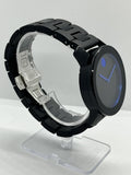 Buy Shop Movado Bold TR90 Black Dial Black Leather Strap Watch For Men - 3600307 USA Online