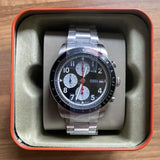 Buy Shop Fossil Sport Tourer Chronograph Black Dial Silver Steel Strap Watch for Men - FS6045 USA Online