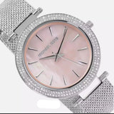Buy Shop Michael Kors Darci Analog Pink Dial Silver Mesh Bracelet Watch For Women - MK4518 USA Online