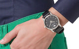 Buy Shop Emporio Armani Classic Quartz Black Dial Black Leather Strap Watch For Men - AR1692 USA Online