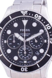 Buy Shop Fossil FB-03 Chronograph Black Dial Silver Steel Strap Watch for Men - FS5725 USA Online