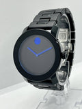 Buy Shop Movado Bold TR90 Black Dial Black Leather Strap Watch For Men - 3600307 USA Online