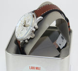 Buy Shop Fossil Retro Pilot Chronograph Silver Dial Brown Leather Strap Watch for Men - FS5809 USA Online