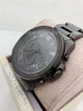 Buy Shop Michael Kors Brecken Chronograph Black Dial Black Steel Strap Watch For Men - MK8482 USA Online