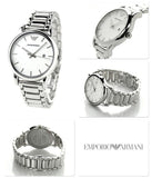 Buy Shop Emporio Armani Classic Luigi Quartz Silver Dial Silver Steel Strap Watch For Men - AR1854 USA Online