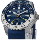 Buy Shop Tag Heuer Aquaracer Professional 300 GMT Automatic Blue Dial Blue Rubber Strap Watch for Men - WBP2010.FT6198 USA Online