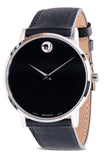 Buy Shop Movado Museum Classic Black Dial Black Leather Strap Watch for Men - 0607194 USA Online