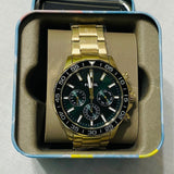 Buy Shop Fossil Bannon Multifunction Chronograph Green Dial Gold Steel Strap Watch for Men - BQ2493 USA Online