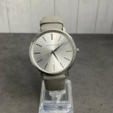 Buy Shop Michael Kors Jaryn Quartz Silver Dial Grey Leather Strap Watch For Women - MK2470 USA Online