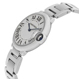 Buy Shop Cartier Ballon Bleu De Cartier Silver Dial Silver Steel Strap Watch for Women - W69011Z4 USA Online