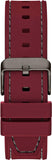 Buy Shop Guess Headline Multifunction Grey Dial Burgundy Silicone Strap Watch For Men - GW0571G4 USA Online
