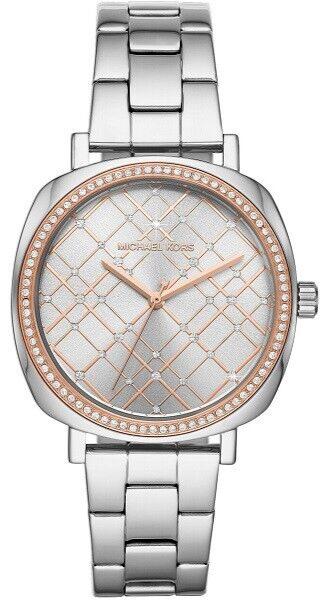 Buy Shop Michael Kors Nia Quartz Silver Dial Silver Steel Strap Watch For Women - MK3988 USA Online
