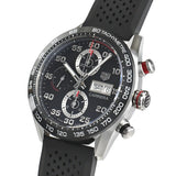 Buy Shop Tag Heuer Carrera Chronograph Black Dial Black Rubber Strap Watch for Men - CBN2A1AA.FT6228 USA Online