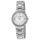 Buy Shop Fossil Virginia Silver Dial Silver Steel Strap Watch for Women - ES3282 USA Online