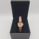 Buy Shop Emporio Armani Gianni T Bar Quartz Rose Gold Dial Rose Gold Steel Strap Watch For Women - AR11342 USA Online