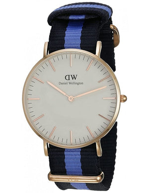 Buy Shop Daniel Wellington Classic Swansea White Dial Two Tone Nylon Strap Watch For Women - 0504DW USA Online