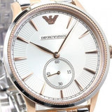 Buy Shop Emporio Armani Classic Silver Dial Two Tone Steel Strap Watch For Men - AR1839 USA Online