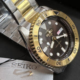 Buy Shop Seiko 5 Sports Automatic Brown Dial Two Tone Steel Strap Watch For Men - SRPK24 USA Online