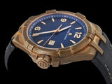 Maurice Lacroix Aikon Date Limited Edition Blue Dial Blue Leather Strap Watch For Men - AI1028-BRZ01-420-1