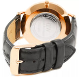 Buy Shop Daniel Wellington Classic Reading Black Dial Black Leather Strap Watch For Women - DW00100141 USA Online