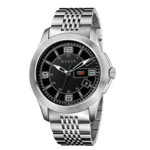 Buy Shop Gucci G Timeless Black Dial Silver Steel Strap Watch For Men - YA126201 USA Online