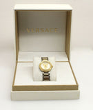 Buy Shop Versace Mini Virtus Quartz White Dial Gold Steel Strap Watch For Men - VET300221 USA Online