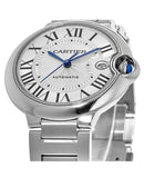 Buy Shop Cartier Ballon Bleu De Cartier Silver Dial Silver Steel Strap Watch for Men - WSBB0049 USA Online