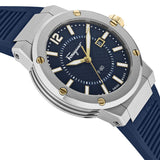 Salvatore Ferragamo F-80 Blue Dial Blue Rubber Strap Watch For Men - SFHY01122