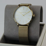 Buy Shop Michael Kors Auden Three Hand White Dial Gold Mesh Strap Watch for Women - MK7150 USA Online